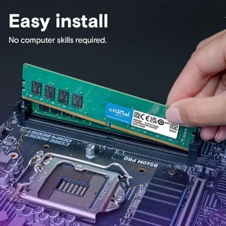 رم دسکتاپ کروشیال DDR4 تک کاناله 8 گیگابایت 3200 مگاهرتز CL22 U-DIMM ولتاژ 1.2 ولت مدل PC4 102943914